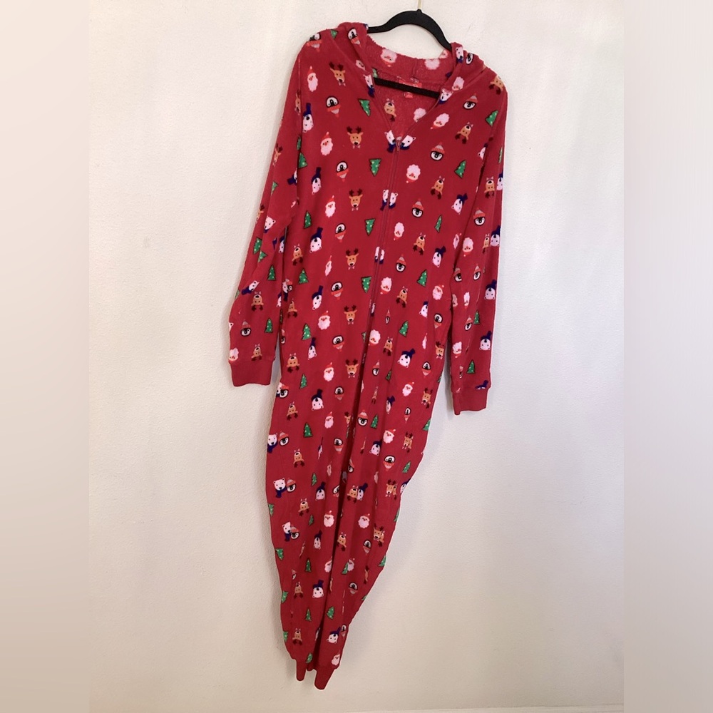 Macy*S | Men’s/Unisex | Onesies Christmas Pajamas | Size L | Color Red View 6